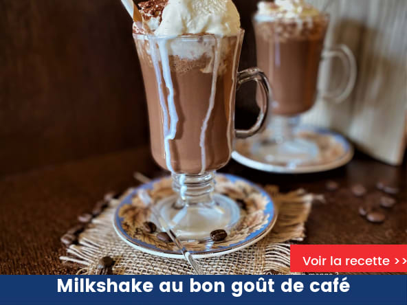 Milkshake au bon goût de café